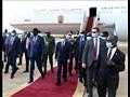 مراسم استقبال رسمية للسيسي فور وصوله جنوب السودان