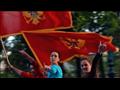 مواطنون يرفعون علم الجبل الأسود في العاصمة بودغوري