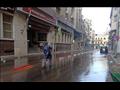 كسح مياه الأمطار من شوارع الإسكندرية