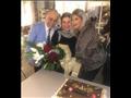 أشرف زكي يحتفل بعيد ميلاد ماجدة زكي