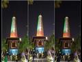 إضاءة برج القاهرة بألوان علم الإمارات 
