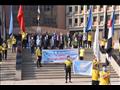 مسيرة طلابية في افتتاح مركز رعاية ذوي الإعاقة بجامعة أسيوط