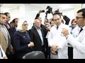 وزيرة الصحة بمستشفى النصر التخصصي