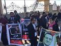 المواطنون يودعون مبارك من أمام مسجد المشير