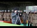 الزعيم الكوري الشمالي كيم جونغ أون يحضر تدريبات عس