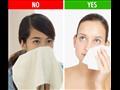استخدام منشفة لتجفيف الوجه