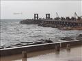 سواحل الإسكندرية خلال موجة الطقس السيئ
