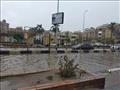غرق شوارع رئيسية بمياه الأمطار في طنطا