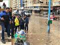 محافظ الإسكندرية يتابع كسح مياه الأمطار