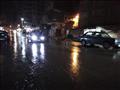 الأمطار تغرق شوارع الإسكندرية