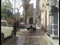 غسل شارعي الجيش والأزهر وميدان العتبة بسبب كورونا 