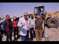 حملة الانقاذ السريع لرفع مخلفات البناء من الطريق الصحراوي بالفتح