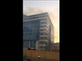 حريق مبنى تحت الإنشاء بمستشفى حميات إمبابة