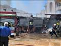حريق ٣ أكشاك بجوار مسجد الفتح برمسيس نتيجة ماس كهر