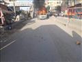 حريق اندلع بسيارة أجرة في القليوبية 