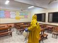 رش وتطهير لجان الثانوية العامة بسوهاج