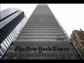  مبنى صحيفة نيويورك تايمز في نيويورك في 30 حزيران/
