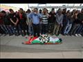 خلال الصلاة على جثمان الفلسطيني نور البرغوثي الذي 