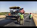 أعمال تطوير الطريق الصحراوي في المنيا