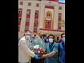 رئيس مدينة ملوي يزور مستشفى عزل كورونا