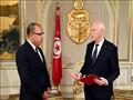صورة وزعتها الرئاسة التونسية تظهر الرئيس التونسي ق