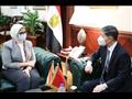 الدكتورة هالة زايد والسفير الصيني لدى مصر
