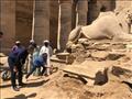  وزير السياحة والآثار يتفقد أعمال الترميم في معبد الكرنك
