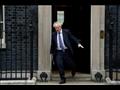  رئيس الوزراء البريطاني بوريس جونسون مغادرا مقر ال