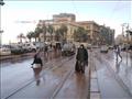 بعد استقرار نسبي للطقس سقوط أمطار غزيرة بالإسكندرية 