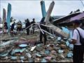 أنقاض مستشفى انهار جراء الزلزال الذي ضرب إندونيسيا