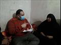 مراسل مصراوي مع والدة الزوجة الضحية