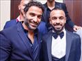 أحمد فهمي يهنئ لاعب الكورة مجدي أفشة بحفل زفافه