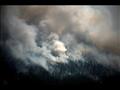 دخان يتصاعد من حريق في برديجيستياخ في جمهورية ساخا