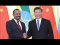 الزعيم الصيني شي جينبينج ورئيس الوزاء الإثيوبي آبي