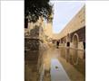 ​قلعة رشيد الأثرية غارقة في مياه الأمطار