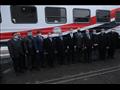 الوزير يستقبل الدفعة الأولى من عربات السكة الحديد الموردة من المجر