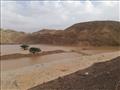 المياه التي تركتها السيول بجنوب سيناء