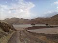 المياه التي تركتها السيول بجنوب سيناء 