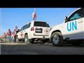 سيارات تابعة للأمم المتحدة واللجنة الدولية للصليب 