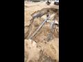 إصلاح كسر خط مياه مستشفى أبو خليفة بعد انهيار جسر 