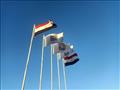 الأعلام تزين شوارع الطور في جنوب سيناء