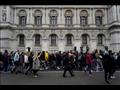 مناهضون للحجْر الصحي خلال تظاهرة بوسط لندن