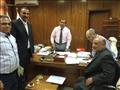 النائب إبراهيم خليف مع اعضاء لجنة من  وزارة  النقل