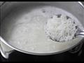 طهي الأرز دون غطاء للإناء