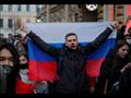 مؤيدو الناشط الروس أليكسي نافالني خلال مظاهرات