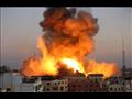 قصف غزة بصواريخ الاحتلال 