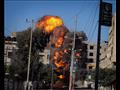 قصف غزة بصواريخ الاحتلال