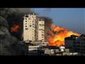 قصف ابراج غزة