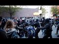 الاشتباكات بين الشرطة الألمانية والمحتجين في برلين