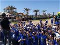 طلاب يحتفلون بتخرجهم على طريقتهم الخاصة بشواطئ بورسعيد 